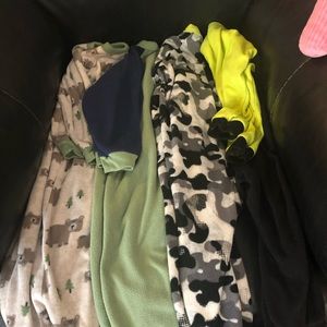 Bundle of Toddler boy fleece pajamas